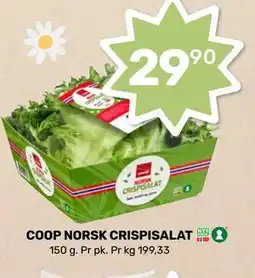 Matkroken COOP NORSK CRISPISALAT tilbud