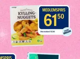 Coop Prix SUPER CRISPY KYLLING-NUGGETS tilbud