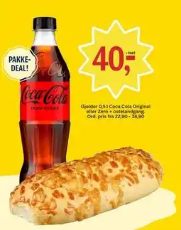 Coop Prix Coca Cola Original eller Zero + ostelandgang tilbud