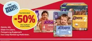 Matkroken Libero, Pampers og Änglamark bleier tilbud