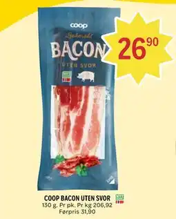 Coop Prix COOP BACON UTEN SVOR tilbud