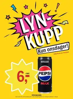 Coop Prix PEPSI MAX BOKS tilbud