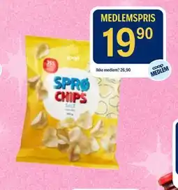 Coop Prix SPRØ CHIPS SALT tilbud