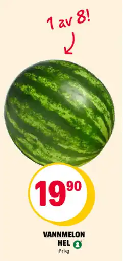 Coop Extra Vannmelon helo tilbud
