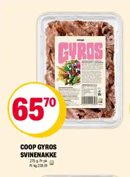 Coop Extra COOP Gyros svinenakke tilbud