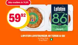 Coop Extra LOFOTEN Lofotburger av torsk & sei tilbud