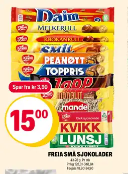 Coop Extra FREIA Små sjokolader tilbud