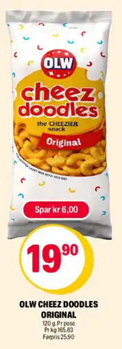 Coop Extra OLW Cheez doodles original tilbud