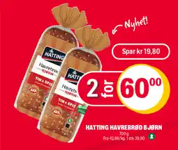 Coop Extra HATTING Havrebrød bjørn tilbud
