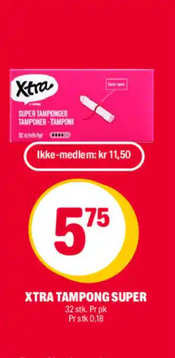 Coop Extra XTRA Tampong super tilbud