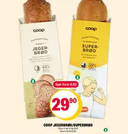 Coop Extra COOP Jegerbrød/superbrød tilbud