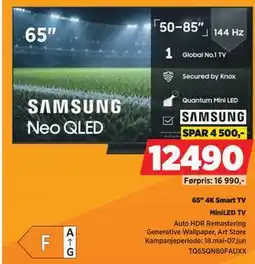 POWER SAMSUNG 65 4K Smart TV tilbud