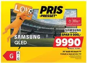 POWER 75 QLED 4K Smart-TV tilbud