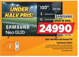 POWER 100 4K Mini-LED Smart-TV tilbud