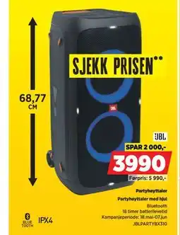POWER Partyhøyttaler tilbud
