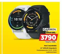 POWER Garmin Venu 3 smartklokke tilbud
