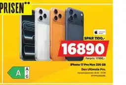 POWER iPhone 17 Pro Max 256 GB tilbud