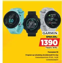 POWER Garmin Forerunner 55 tilbud