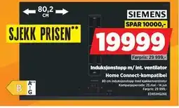 POWER Induksjonstopp m/ int. ventilator tilbud
