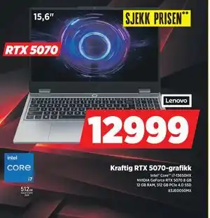 POWER Kraftig RTX 5070-grafikk tilbud