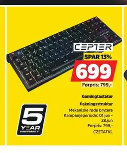 POWER Gamingtastatur tilbud