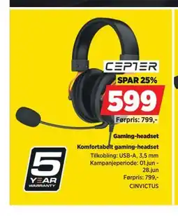POWER Gaming-headset tilbud