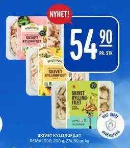 Rema 1000 SKIVET KYLLINGFILET tilbud