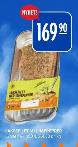 Rema 1000 LAKSEFILET M/ LIMEPEPPER tilbud