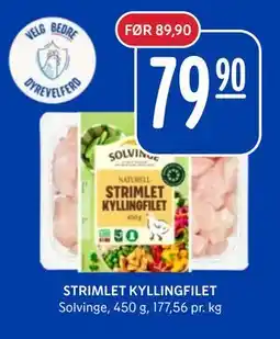 Rema 1000 STRIMLET KYLLINGFILET tilbud