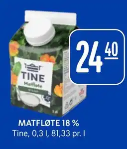 Rema 1000 MATFLØTE 18 % tilbud