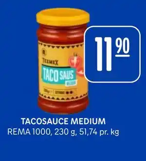 Rema 1000 TACOSAUCE MEDIUM tilbud