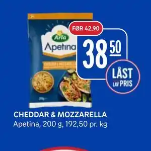 Rema 1000 CHEDDAR & MOZZARELLA tilbud