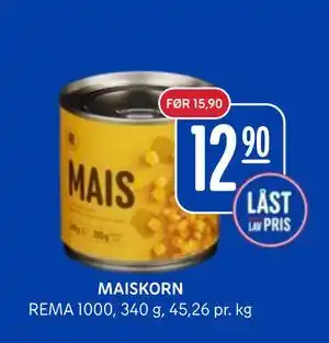 Rema 1000 MAISKORN tilbud