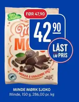 Rema 1000 MINDE MØRK SJOKO tilbud