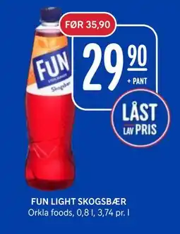 Rema 1000 FUN LIGHT SKOGSBÆR tilbud