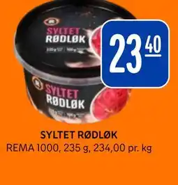 Rema 1000 SYLTET RØDLØK tilbud