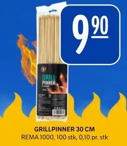 Rema 1000 GRILLPINNER 30 CM tilbud
