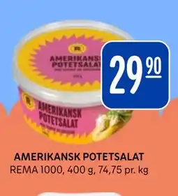 Rema 1000 AMERIKANSK POTETSALAT tilbud