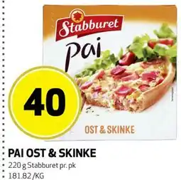 Bunnpris PAI OST & SKINKE tilbud