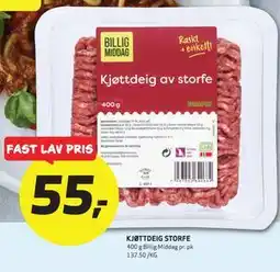 Bunnpris KJØTTDEIG STORFE tilbud