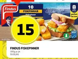 Bunnpris FINDUS FISKEPINNER tilbud