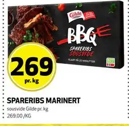 Bunnpris SPARERIBS MARINERT tilbud