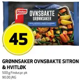 Bunnpris GRØNNSAKER OVNSBAKTE SITRON & HVITLØK tilbud