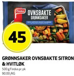 Bunnpris GRØNNSAKER OVNSBAKTE SITRON & HVITLØK tilbud