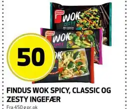Bunnpris FINDUS WOK SPICY, CLASSIC OG ZESTY INGEFÆR tilbud