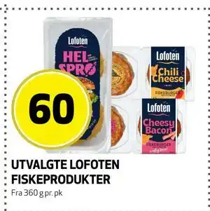Bunnpris UTVALGTE LOFOTEN FISKEPRODUKTER tilbud