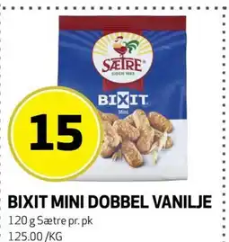 Bunnpris BIXIT MINI DOBBEL VANILJE tilbud