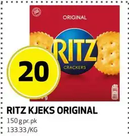 Bunnpris RITZ KJEKS ORIGINAL tilbud