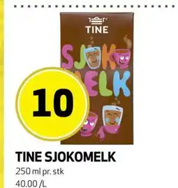 Bunnpris TINE SJOKOMELK tilbud
