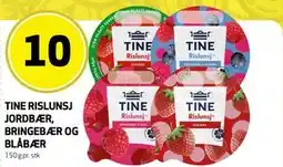 Bunnpris TINE RISLUNSJ JORDBÆR, BRINGEBÆR OG BLÅBÆR tilbud